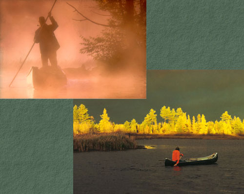 Maine poler and canoer