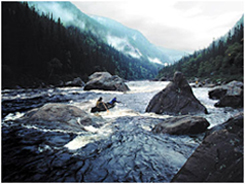 Quebec whitewater canoe