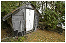 Maine camp woodshed