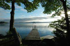 evening view of dock