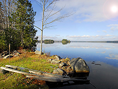 Cathance Lake to the North