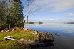 Cathance Lake to the North
